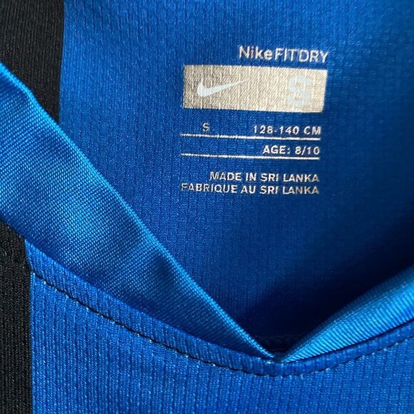 Nike Vintage Inter Milan FC Milan 2008-09 Home Soccer Jersey Youth Small 8-10Y - Picture 4 of 7